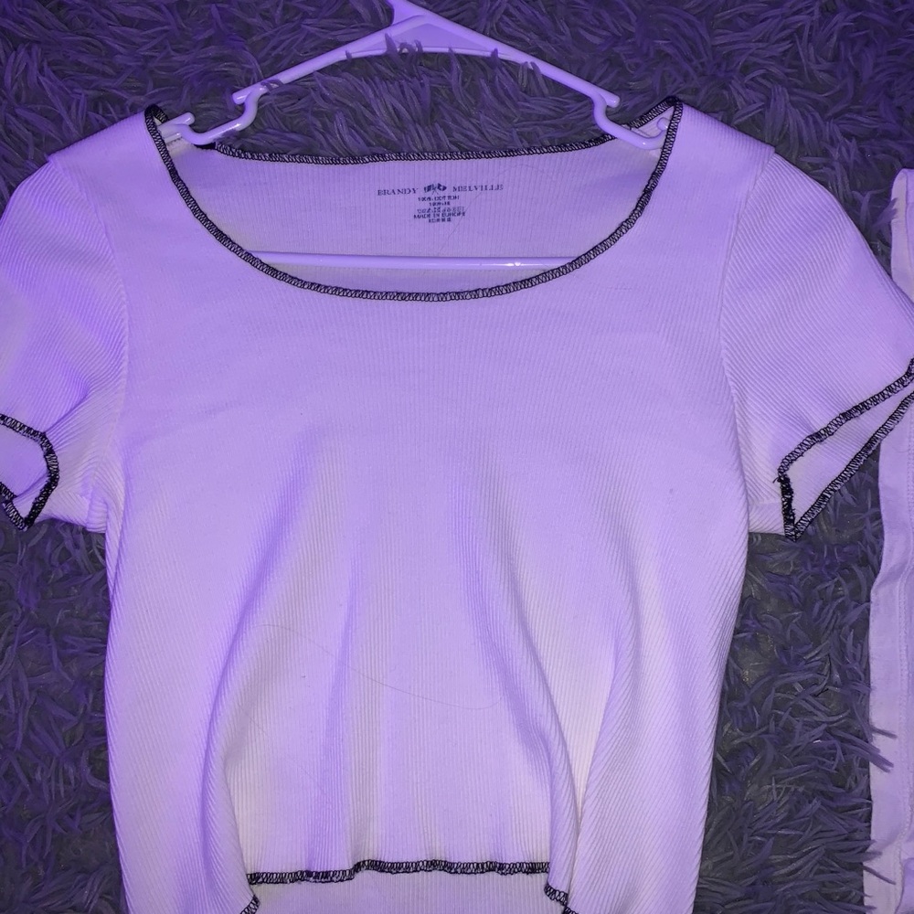 Brandy Melville white crop top